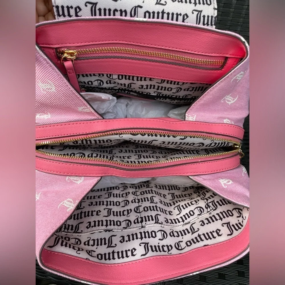 Juicy Couture bag,Juicy Couture Backpack,Juicy Couture Pink Logo Backpack.